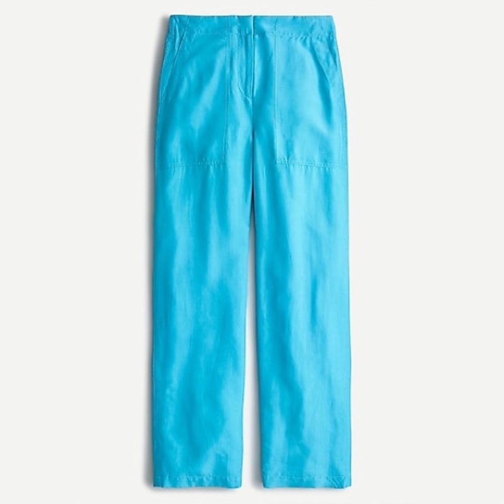 J. Crew Straight-leg Lounge Pant with Surplus Pockets in Teal Blue AJ431